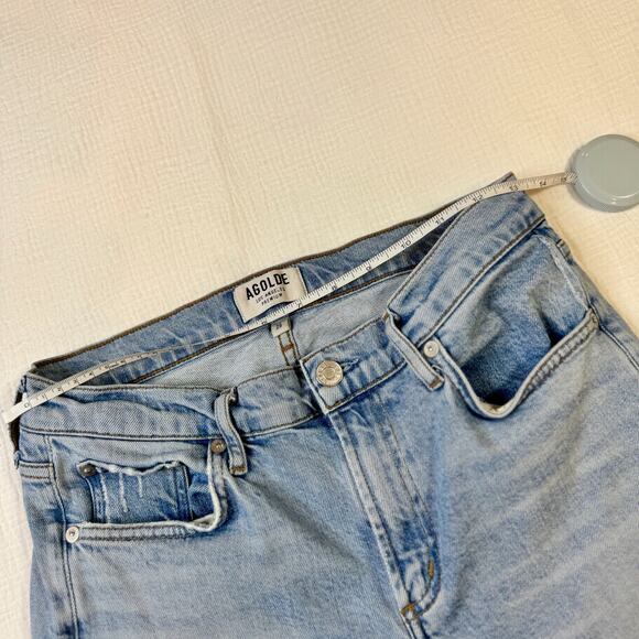 AGOLDE Toni Mid-Rise Skinny Jeans Light Wash Women’s 28 Sustainable Luxury Clean - Picture 10 of 15
